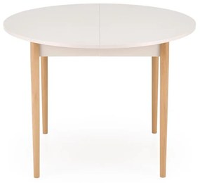 Rozkladací jedálenský stôl Pivot 102/141 cm kašmírový/buk