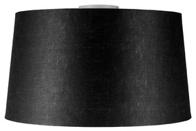 Moderné stropné svietidlo biele s čiernym tienidlom 45 cm - Combi