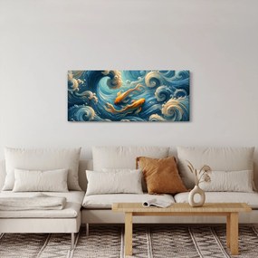 Obraz - Zlaté rybky (120x50 cm)
