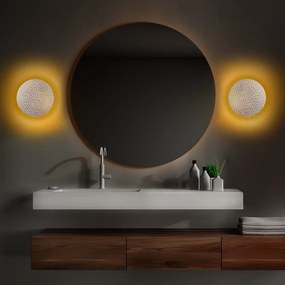 LED nástenné svietidlo v bielej a zlatej farbe ø 21 cm Yosma – Opviq lights