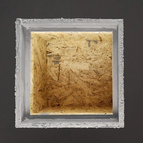 AMADEA Betónový kvetináč odľahčený - hrubý, 33x33x50, 5cm, český výrobok