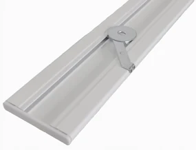Dekorstudio Stropná hliníková dvojitá koľajnica SMALL Plus Dĺžka: 420cm, Typ príslušenstva: Bežce so štipcami