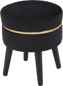 Taburet PARIS 35 cm čierny