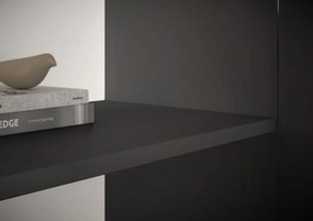 Skrinka s 2 šuplíkmi Brest, 80 cm, antracitová