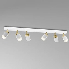 Bodové svietidlo RENO 6xGU10/60W/230V biela/zlatá