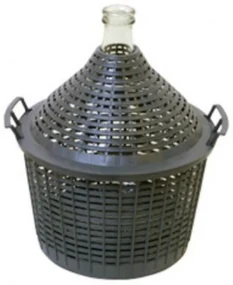 Demižón 15l sklo,v plast KLC