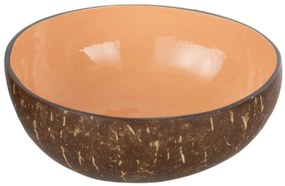 Lososová miska v tvare polovice kokosového orecha - Ø 14*7 cm