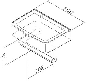 Držiak na toaletný papier AM.PM Inspire 2.0 AIA341522 s boxom, čierny