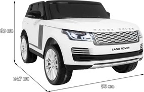 Ramiz Range Rover HSE 2-miestne detské auto Biele SUV + Pilot
