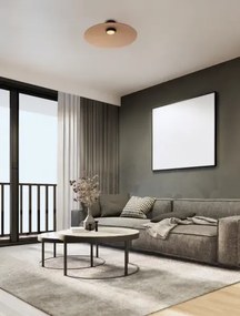 LED čierno-moca hnedé moderné stropné svietidlo Polifemo 60