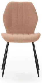 Jedálenská stolička v lososovej farbe v súprave 4 ks Milu – Marckeric