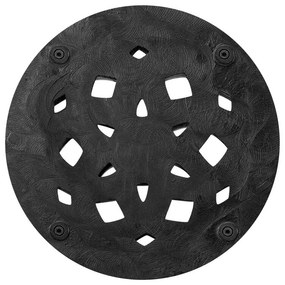 Stojan na zahradný dáždnik 50 cm ELFIR (betón) (kruh) (čierna). Vlastná spoľahlivá doprava až k Vám domov. 1019440
