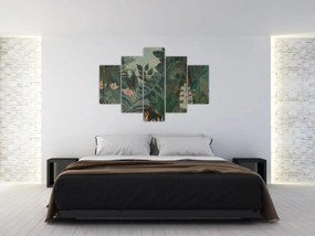 Obraz - Henri Rousseau, The Equatorial Jungle, reprodukcia (150x105 cm)