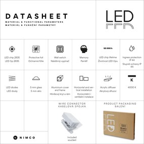 Nimco LED zrkadlo 700x700 - ZP 13077