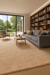 Betap, Koberec metráž Dynasty 70, na mieru, šíře 4m, béžová, filc, detská izba