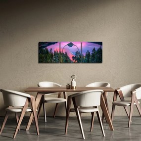 Obraz - Jazero Tahoe, Sierra Nevada, Kalifornia, USA (s hodinami) (90x30 cm)