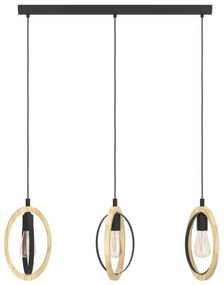 Eglo 43462 - Luster na lanku BASILDON 3xE27/40W/230V