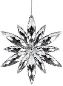 Závesná vianočná dekorácia ASTRE vločka 947081