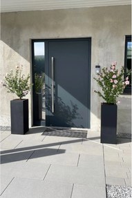 Kvetináč BLOCK, sklolaminát, výška 75 cm, antracit