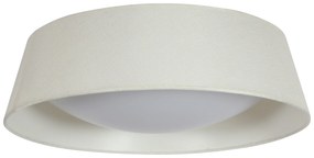 CLX Moderné stropné prisadené LED osvelenie NUORO, 16W, studená biela, 46cm, okrúhle, krémové