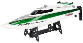 KIK RC motorový čln FT009 zelený – diaľkovo ovládaný, rýchlosť až 30 km/h