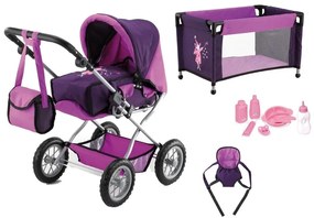 Bayer Design Súprava pre bábiky Grande Kombi s cestovnou postieľkou (víla)  (100227535)