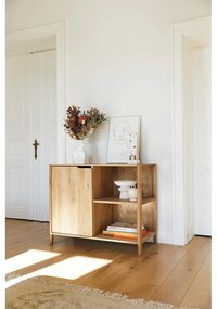 Skrinka z dubového dreva v prírodnej farbe 95x80 cm Twig – The Beds