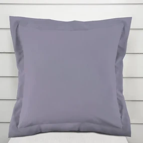 Biante Bavlnená saténová obliečka na vankúš s lemom ST-016 Modrosivá 50 x 60 cm