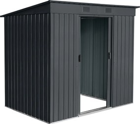 Záhradný domček BestBerg ZD-67A / 4,3 m² / 197 × 217 × 202 cm / antracitový