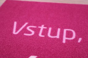 Mercury Flooring, Rohožka Vstup pokiaľ máš Prosecco 40x60 cm, 40x60, ružová