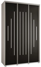 Skriňa 45 Canaris 12 150 biela/čierna/silver