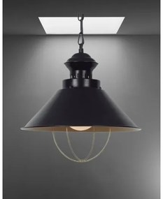 Industry black závesné svietidlo s retiazkou Ø34*120