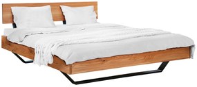 drevko Dubová manželská posteľ Tore I - kovové nohy Rozmer postele: 180 x 200 cm