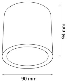 Vonkajšie bodové svietidlo OHIO 1xGU10/10W/230V IP54 čierna