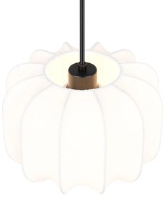Japandi závesná lampa čierna s bielou 25 cm - Madleine
