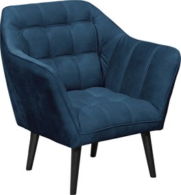 XXXLutz KOKTAILOVÉ KRESLO, textil, kompozitné drevo, modrá MID.YOU - Kreslá - 002220053007