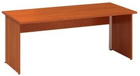 Kancelársky stôl Alfa 100, 180 x 80 x 73,5 cm, rovné vyhotovenie, dezén čerešňa