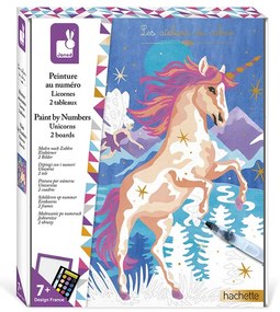 Janod Atelier Sada Maxi: Maľovanie podľa čísel Jednorožce