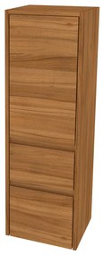 Mereo, Mereo Opto kúpeľňová skrinka vysoká 125 cm, pravé otváranie, Multidecor, Orech Dijon prírodný, MER-CN995PODP1