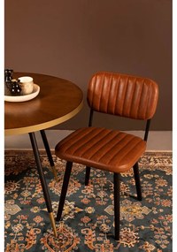 Koňakovohnedá jedálenská stolička Jake Worn – White Label