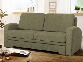 Pohovka s rozkladom Impuls, svetlo olivovo-zelená látka