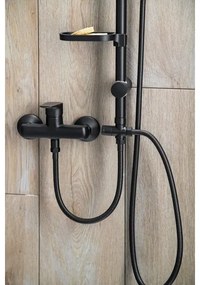 Aqualine - Sprchová sada KERA matná čierna