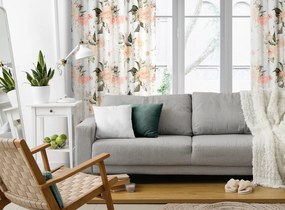 ZÁVES NA PÁSKE ROSE 135X270 CM VZOROVANÁ