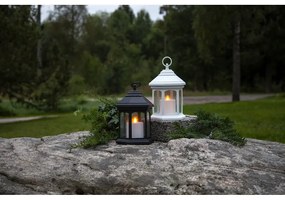 Biely LED lampáš Star Trading Linta, výška 26 cm