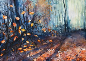 Obraz - Lúče jesenného slnka (70x50 cm)