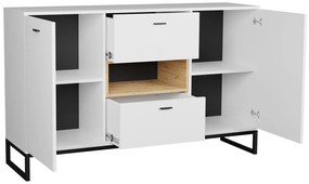 Komoda Olevaro OL2 (biela + dub artisan). Vlastná spoľahlivá doprava až k Vám domov. 1122758