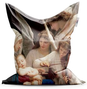 Sablio Sedací vak Panna s anjelmi - William-Adolphe Bouguereau - 150x100 cm