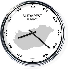 Kancelárske nástenné hodiny: Budapest,  Výber farieb Tmavé