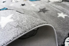 BE Koberec Smart Kids 22924 GREY – sivý obdĺžnikový Rozmer: 160x230 cm