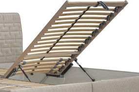 Posteľ Rita 180x200 cm, béžová látka